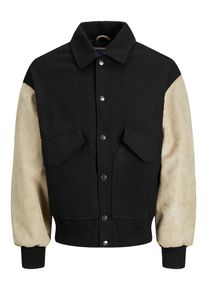 Jack & Jones JACK & JONES Heren Tussenjas 'FAME' beige / zwart S