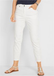 7/8-Hose High Waist, weiß, Größe 34, Lycra, bonprix