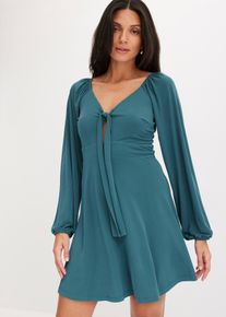 Minikleid mit Cut-Out, petrol, Größe 36/38 (S), bonprix