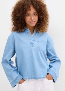 Jeans-Tunika, blau, Größe 36, mit Baumwolle, bonprix