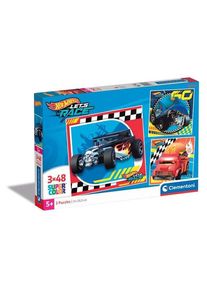 Clementoni Jigsaw Puzzle Super Color Square Hot Wheels 3x48pcs.