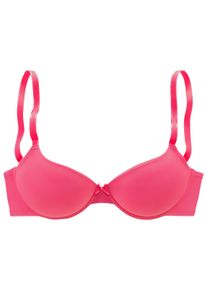 Lascana Dames Beha met cups in pink ,maat 70AA, Witt, 85% Polyamide, 15% Elastan