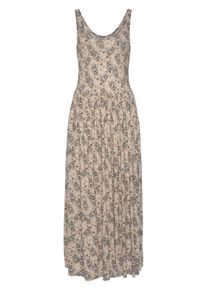 Vivance Dames Midi-jurk in beige geprint ,maat 44, Witt, 100% Viscose