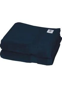 Schöner Wohnen Schöner Wohnen Handtuch , Dunkelblau , Textil , 2-teilig , Uni , 50x100 cm , Oeko-Tex® Standard 100 , saugfähig, Aufhängeschlaufe, angenehm weich, hochwertige Qualität, schnelltrocknend , Heimtextilien, Badtextilien, Handtücher