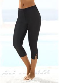 Lascana Caprileggings, mit Cut-outs am Saum, 3/4-Länge, Basic, elastisch