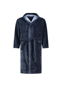 Morgenstern Bademantel, hautsympathisch, atmungsaktiv, Blau, 3XL