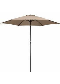 Kingsleeve Parasol Taupe Aluminium ø300cm UV-bescherming 80+