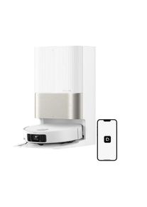 Robot de aspirare Dreame X50 Ultra Complete RLX85CE-4-WH, detectare AI a obstacolelor si navigare la 360°, comanda vocala, depasire obstacol de 6CM, aspirare 20000Pa, perie dubla anti-incurcare (Alb)