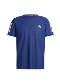 adidas Performance, Mænd, Funktionsskjorte 'Own the Run', Mørkeblå / Hvid, Størrelse S