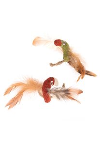 Lot de jouets TIAKI Toucans avec menthe à chat .- lot de 2 jouets