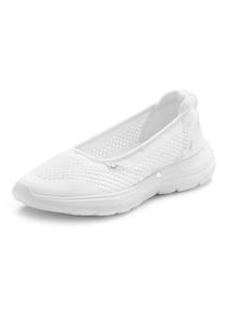 Lascana Dames Sneaker in wit ,maat 35, Witt, 100% Textiel