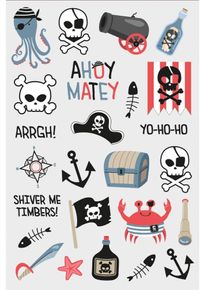 Folat 25 Kaper-Crew Pirate Party tatueringar