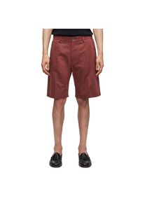 Drykorn YASAN Korte broek in Tencel linnen satijn in rood, maat 32