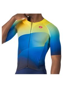 Castelli Free Sanremo Tri Suit S/S Cycling skinsuit Men (XXL, blue)
