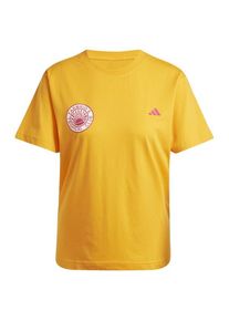 Adidas Womens Farm GFX Tee T-shirt Dames (XS |geel)