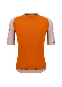 Santini Pelle Stelth Fir Slip-On Jersey Cycling jersey (4XL, orange)