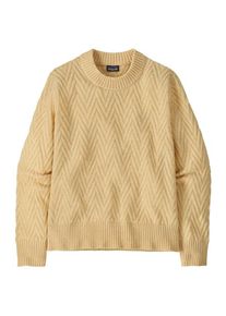 Patagonia Womens Recycled Wool Crewneck Sweater Wollen trui Dames (XL |beige)