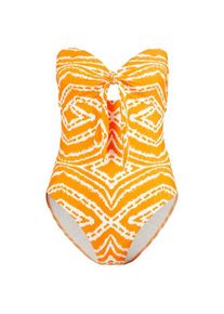 Seafolly Womens Zanzibar Twist Tie Front One Piece Badpak Dames (8 |oranje)