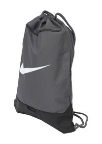 Nike Heren Gymbag 'Brasilia' donkergrijs / zwart / wit One Size