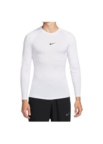 Nike Pro Dri-FIT L/S Sportshirt Heren (XXL |wit)