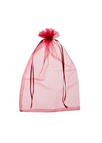 50 Organza bags with satin ribbon-drawstring dark red | 200 x 300 mm