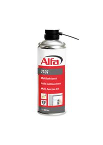 1x ALFA Huile Multifonction | 400 ml | Lubrifiante, antirouille efficace | prévient la corrosion, refoule l'humidité et l'eau, parfum vanillé