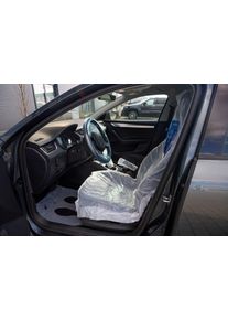 2x ALFA Housse jetable intérieur voiture | 200 Kits de film de protection 5 pièces pour volant, tapis de sol, siège, frein à main et vitesses