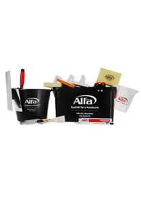1x ALFA Waschboy Set KOMBI + | ALFA Waschboy, Platoir, Platoir éponge, Seau de chantier, Cutter, Mètre pliant, Spatule de peintre, Crayon, Truelle