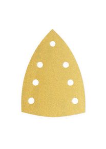 200x ALFA Feuilles de ponçage | 100mm x 150mm | Grainage 120 | Feuille abrasive 7 trous, résiste à la déchirure, dispersion ouverte, auto-agrippant