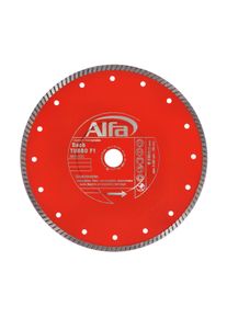 4x ALFA Disque meuleuse diamant pour toiture TURBO F1 | 230 mm | Disque extrêmement fin, faible production de poussière, pour tuiles, pierre naturelle