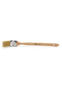 120x ALFA Queue de radiateur | 50mm | Brosse pure soie naturelle | manche en bois taillé, pour toutes peintures, virole métallique, mélange de fibres