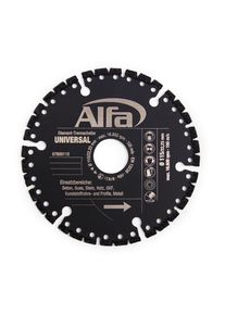 4x ALFA Disque &agrave; tron&ccedil;onner diamant&eacute; | 125 mm | Disque de coupe diamant&eacute; extr&ecirc;mement rapide, 5mm hauteur de segment, universel, dur&eacute;e de vie &eacute;lev&eacute;e