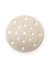 200x ALFA Disque abrasif | 21 trous, Grain 100 | Disque &agrave; poncer grande abrasion, r&eacute;sistance &agrave; la d&eacute;chirure, grain corindon, grande long&eacute;vit&eacute;