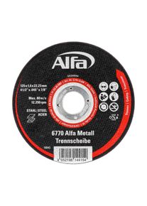 5x ALFA Disque à tronçonner le métal | 230 mm x 3 mm | Disque de découpe métal haute durée de vie, tronçonnage rapide, coupe rapide