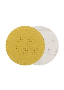 100x ALFA Disque abrasif perforé | 125 mm | Grainage 60 | auto-agrippant, multi-trous, revêtement stéarate, grain corindon, pour ponceuse excentrique