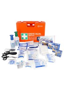 2x ALFA Trousse de secours spéciale chantier | Conforme à la norme DIN 13 157 | Trousse premiers secours, contenu protégé, se fixe au mur