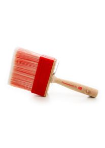 6x ALFA Pinceau plat large | 100 mm | Pinceau pour laquage ou vernis, mélange de soies, pas de gonflement, pas de perte de poils, cadre en plastique
