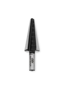 3x ALFA Foret Fraise HSS pour tôle | Ø 6 - 20mm | À 2 tranchants | précis et continu, diamètre du trou mesurable grâce à graduation au laser, acier