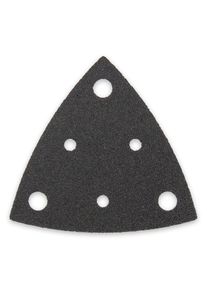 200x ALFA Feuilles abrasives | 80 mm | Grainage 60 | Papier abrasif avec perforation, liant à base de résine synthétique, grains de corindon, velcro
