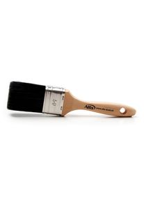 72x ALFA Pinceau pour vernis | 75 mm | Brosse pour vernis en fibres de soie «PREMIUMLine» | virole acier inoxydable, poignée bois de hêtre