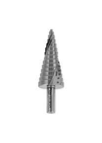 3x ALFA Fraises à étages hélicoïdaux HSS | Ø 4 - 20mm x 2mm | À 2 tranchants | rainures en spirale, précises pour trous cylindriques alternés, acier