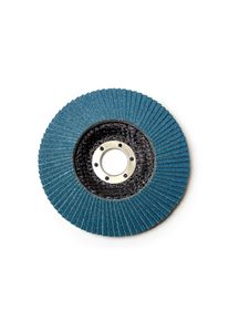 20x ALFA Disque abrasif à lamelles | 115 mm, Grainage 100 | Disque de ponçage en métal, se pose sur la meuleuse sans disque de protection, robuste