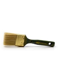 120x ALFA Queue de morue bâtiment intensité 9 | 16mm | Brosse plate avec manche en bois vernis vert | fibres naturelles pure soie, virole en laiton