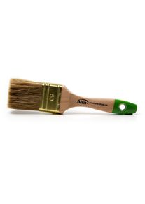6x ALFA Brosse à laquer | 99 mm | Pinceau pour vernis avec lasure mélangée, mélange de fibres naturelles, virole en laiton, facile à nettoyer