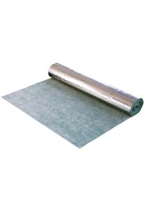 1x ALFA Sous-couche acoustique en feutre | 1 m x 10 m | Isolation phonique 21 dB avec pare-vapeur en aluminium, pose rapide, résistance à la pression