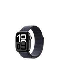 Apple Watch Series 10 GPS - 42mm - Aluminium Diamantschwarz - Sport Loop Tinte