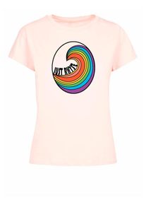Just Rhyse Dames Shirt 'RainbowWave' gemengde kleuren / pink S