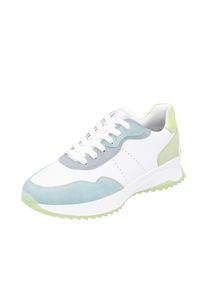 Rieker Dames Sneakers laag lichtblauw / lichtgroen / wit 36