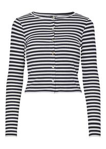 Pieces Dames Gebreid vest 'PCLaya' donkerblauw / wit S
