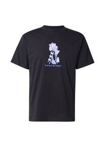 Cleptomanicx T-Shirt 'Embrace Tennis' Herren blau / flieder / schwarz Größe XL